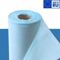 Geprägtes, blaues, plastifiziertes Untersuchungstuch - 27g - 132 Formate 50 x 38cm - Karton mit 12 Rollen